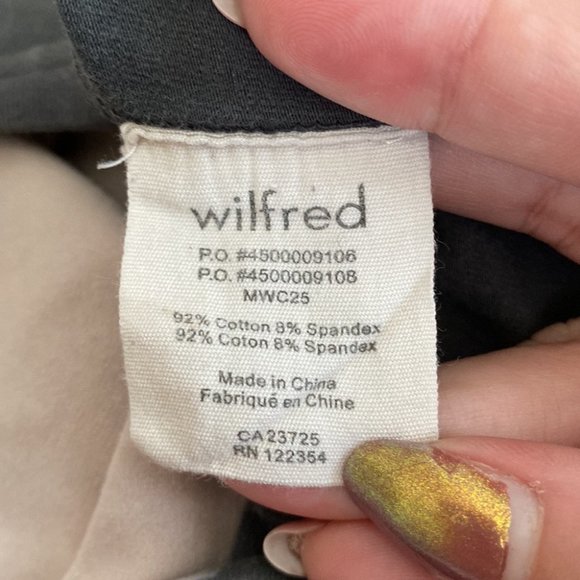 5/$25 Wilfred (Aritzia) Grey/Cream Tie Dye Bodycon Mini Skirt - Picture 4 of 7
